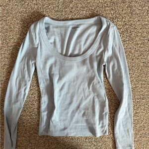 Old Navy Soft Sky Blue Long Sleeve Tee
